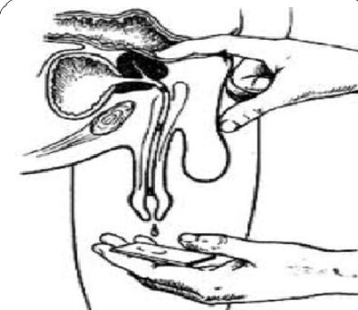 Massage de la prostate pour obtenir un secret